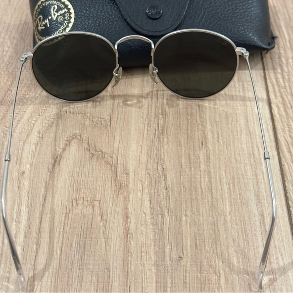 Ray-Ban RB3447 Mirrored Silver Round Sunglasses - Picture 12 of 14